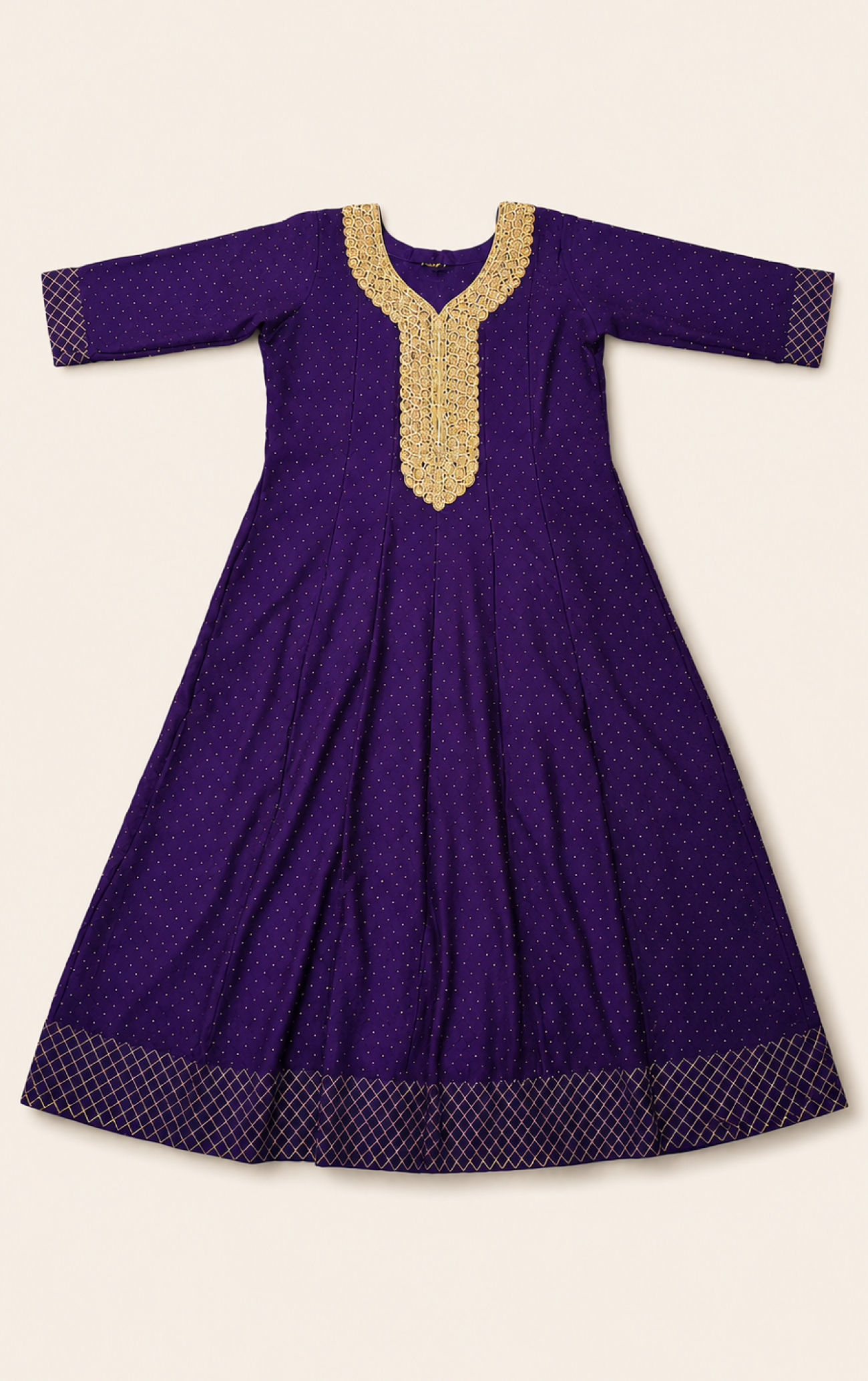 Bow print Normal sleeves| Zipless feeding maxi