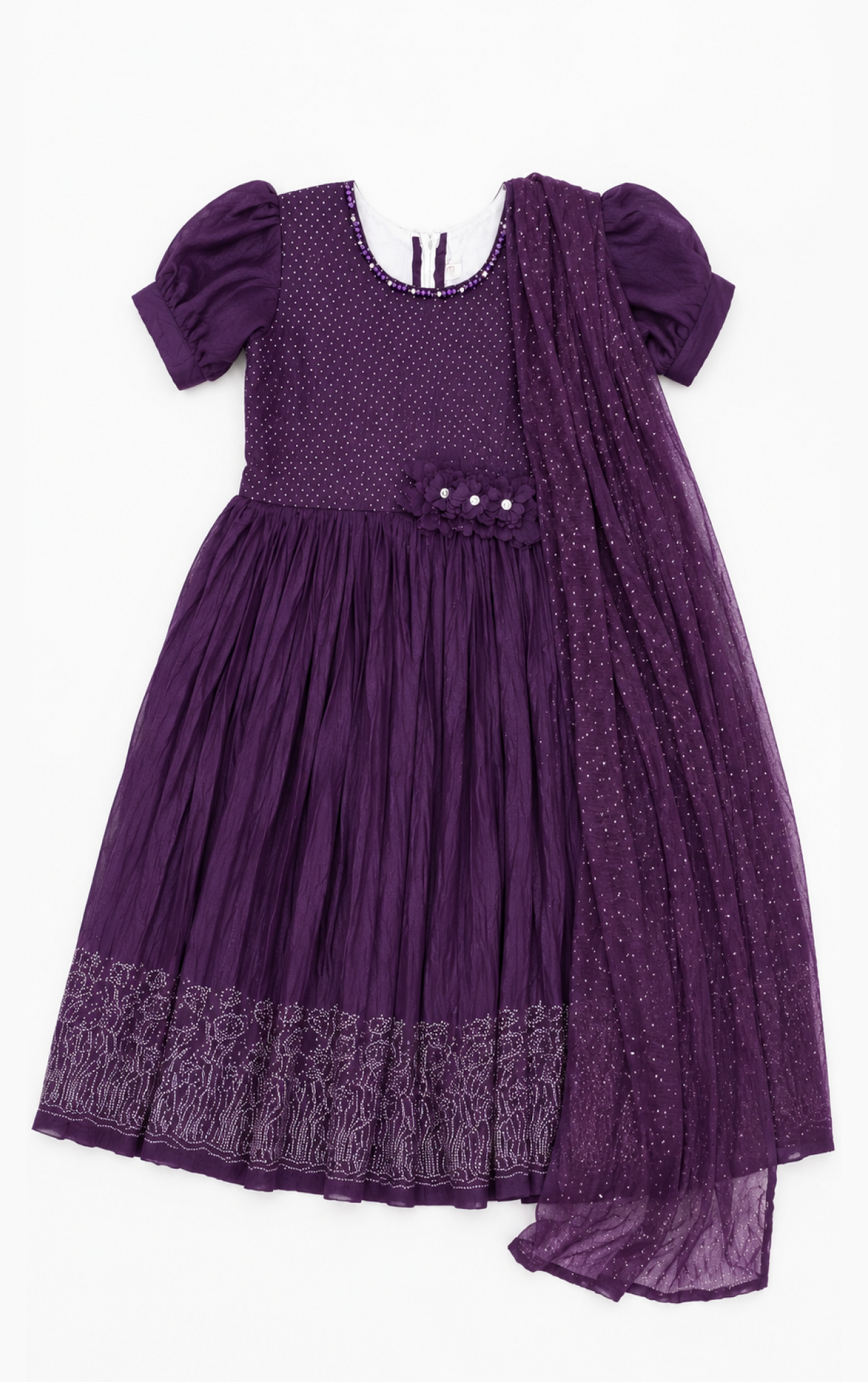 Violet Color Frock Set