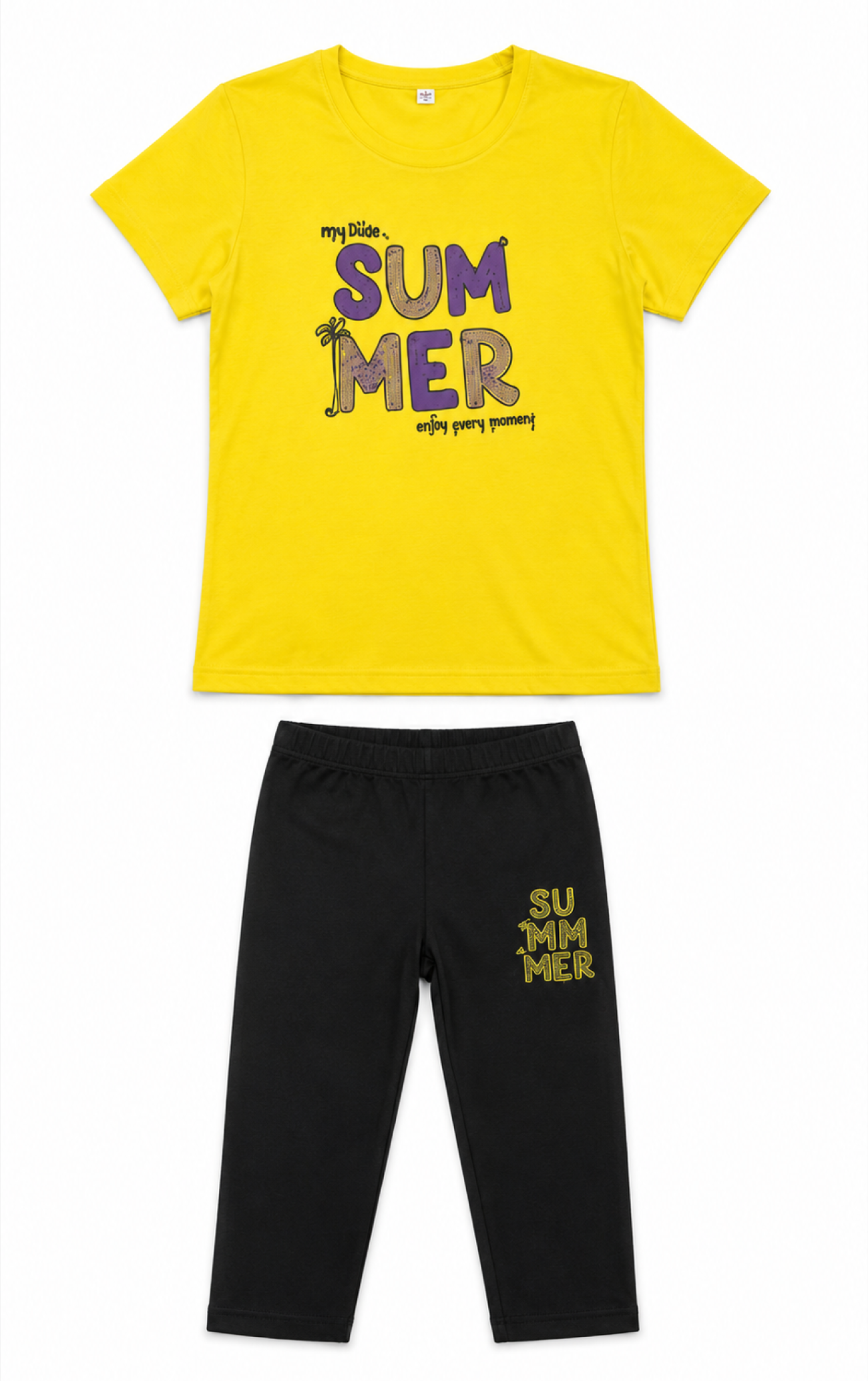 Sunset Orange Pyjamas Set