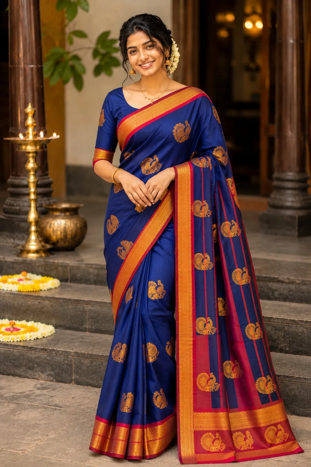 VK MALAI SILK SAREE