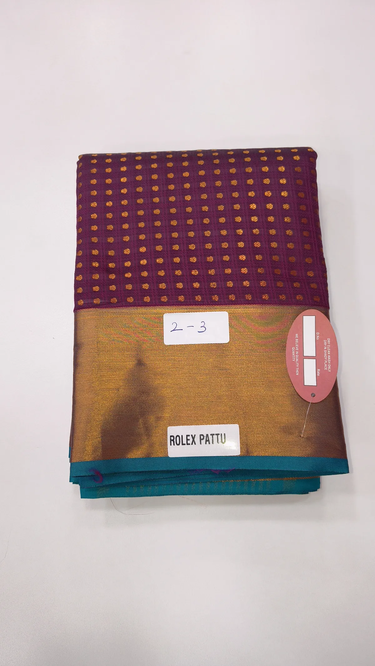 ROLEX PATTU SILK SAREE-PUTTA DESIGN
