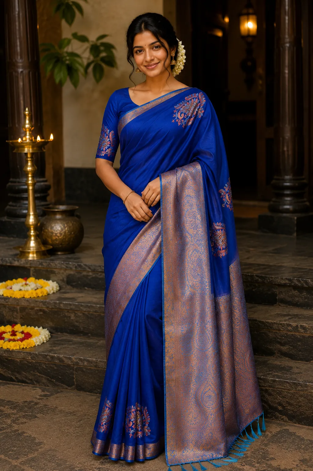 RITHIKA SAMATA SOFT SILK SAREE WITH STONEWORK-8