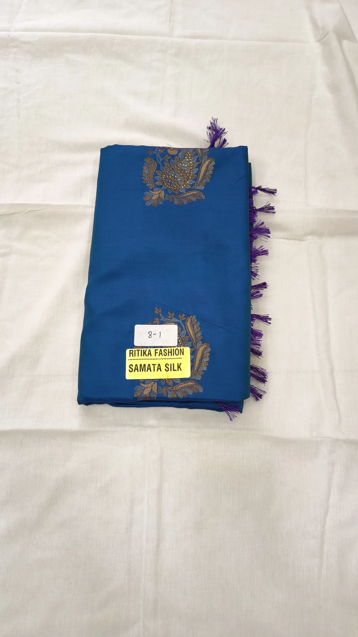 RITHIKA SAMATA SOFT SILK SAREE WITH STONEWORK-8