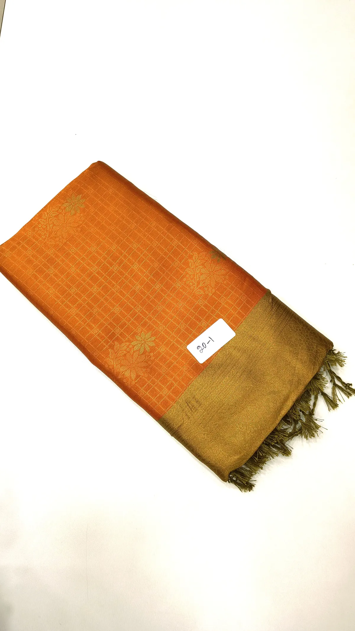 KRISHMEE KOL RUST ORANGE SAREE-LA0257-20