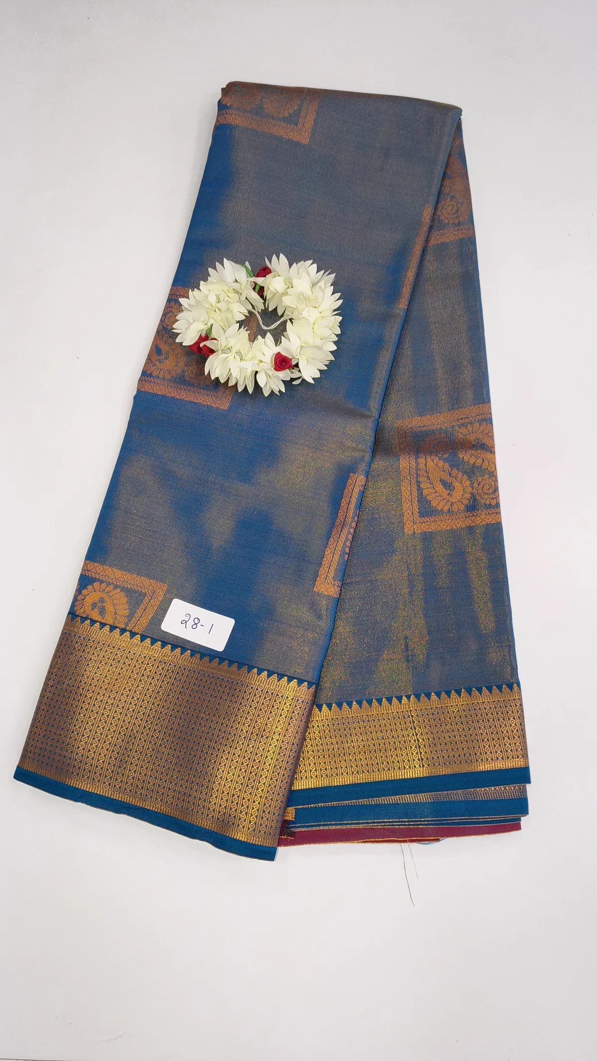 SILK COTTON SAREE WITH JARI-RQ1413-28