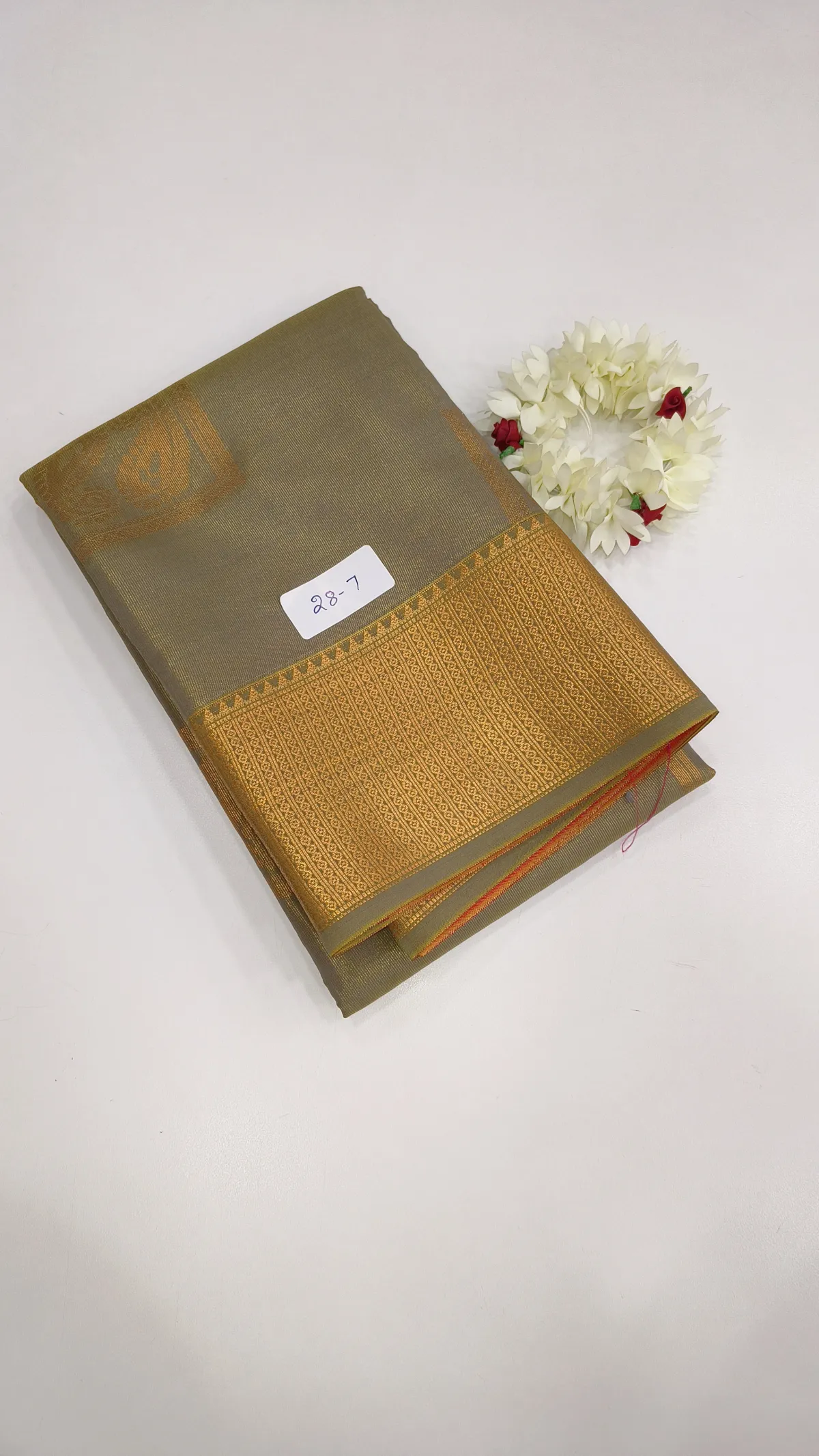 SILK COTTON SAREE WITH JARI-RQ1413-28