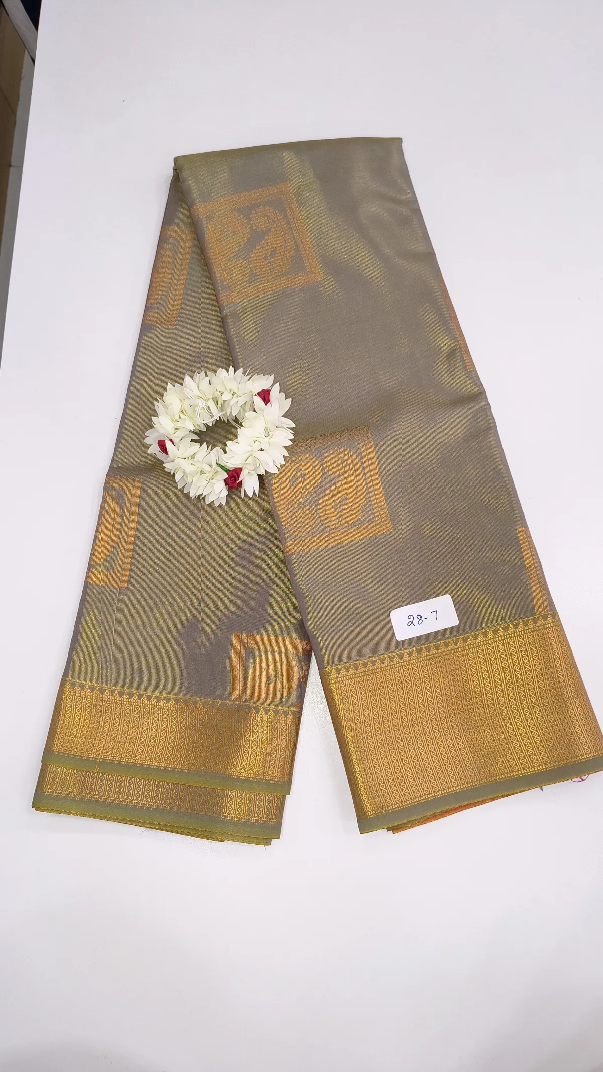 SILK COTTON SAREE WITH JARI-RQ1413-28