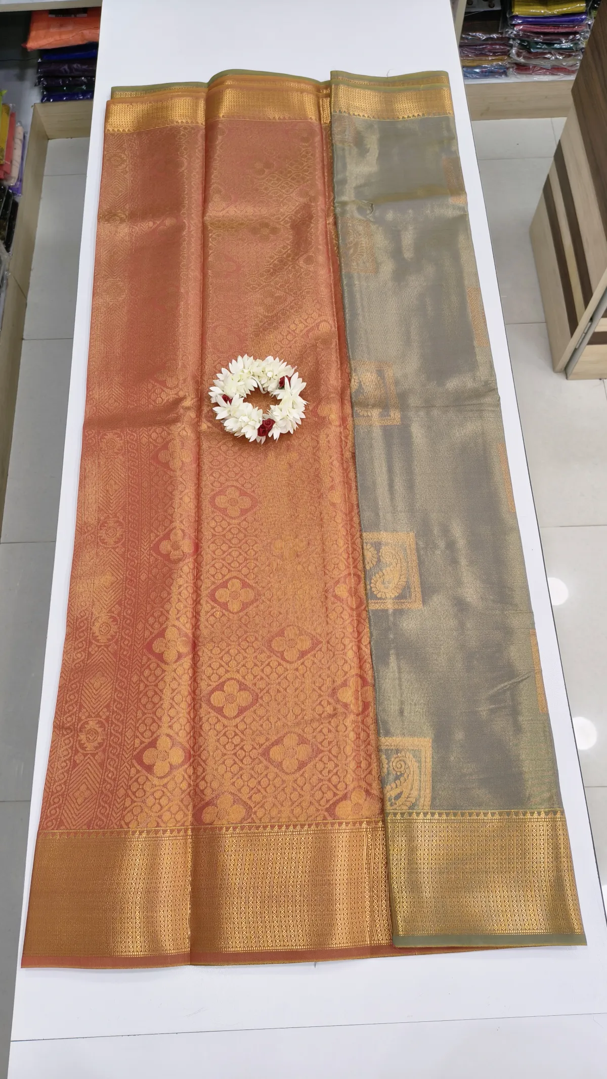 SILK COTTON SAREE WITH JARI-RQ1413-28