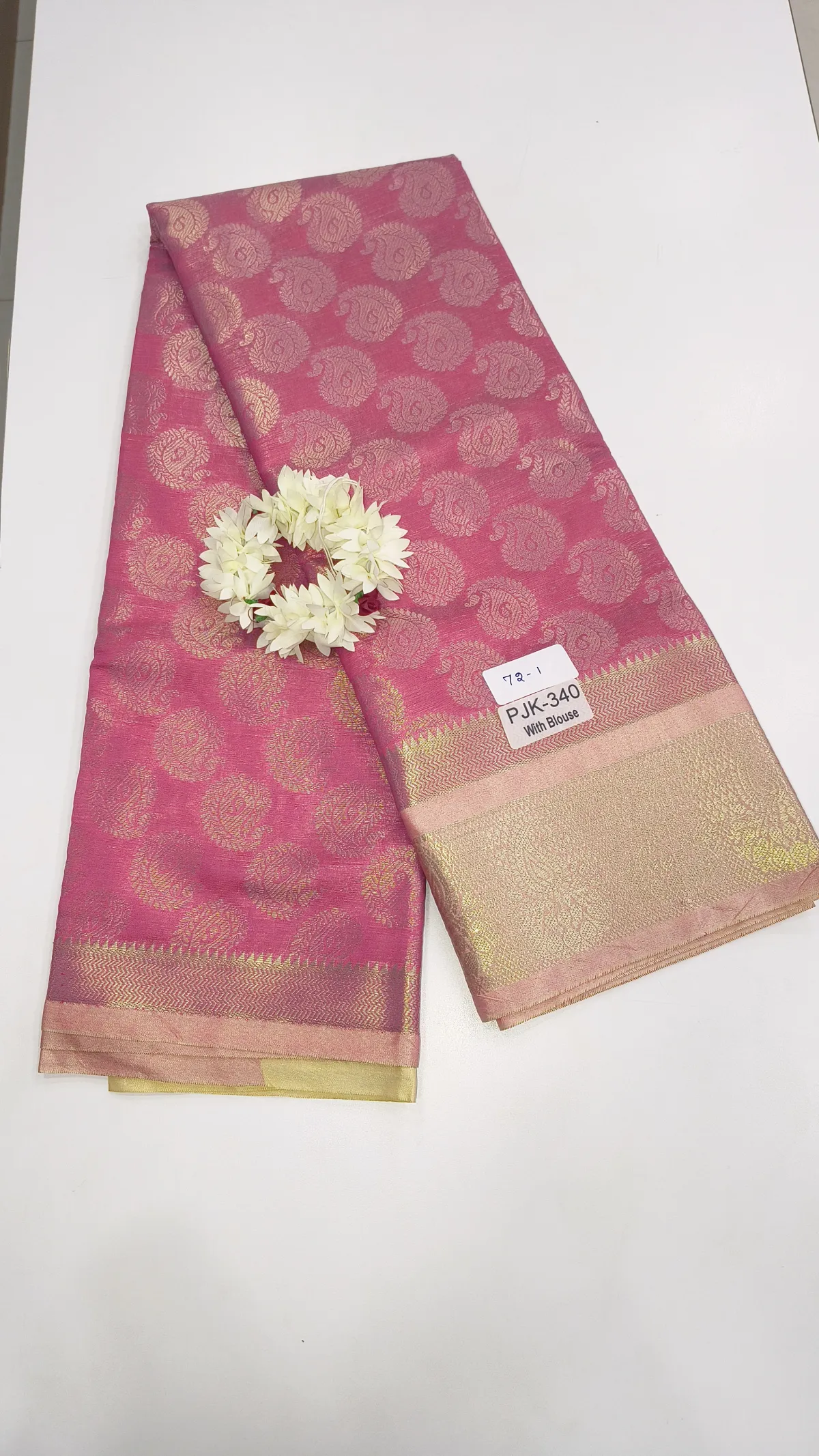 PJK 340 WITH BLOUSE SAREE COLLECTIONS-JX0177-72