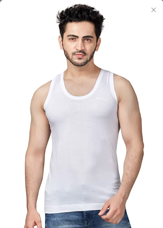 POOMEX INNERWEARS- WHITE VEST