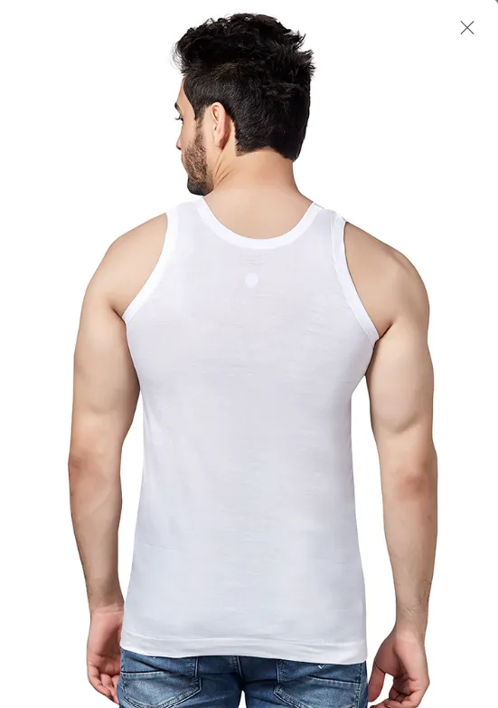POOMEX INNERWEARS- WHITE VEST
