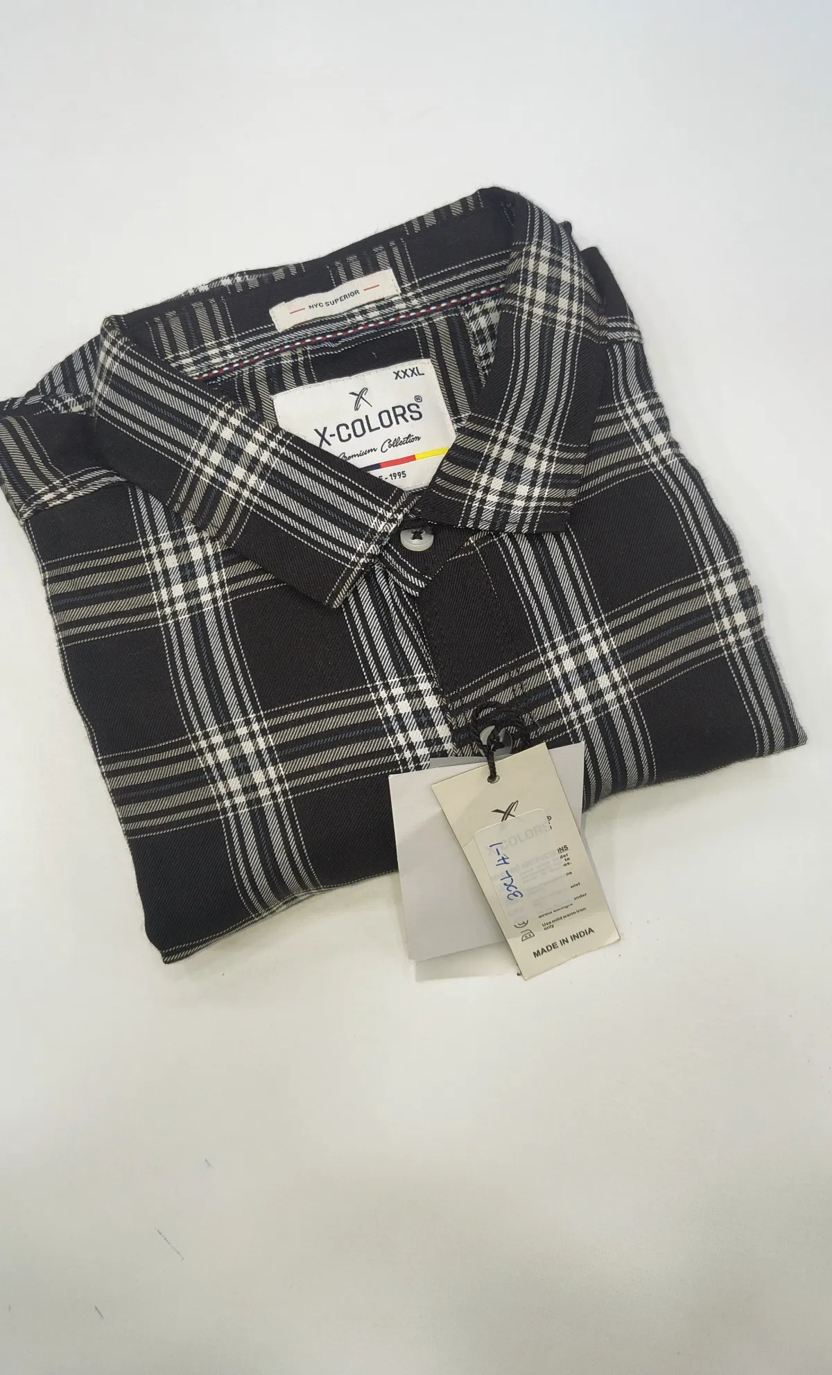 MEN'S CHECKERED SHIRTS-RJ3948-3XL-4